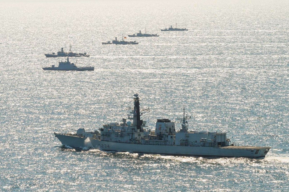 HMS Iron Duke turns against NATO fleet