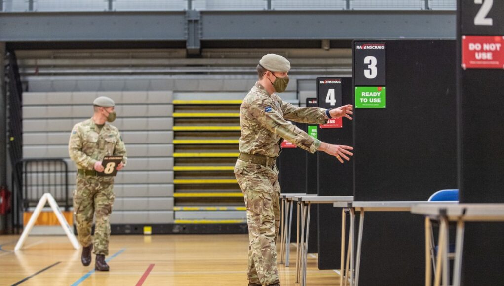 ARMED FORCES TO SET UP VACCINE SITES IN SCOTLAND