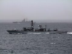British frigate returns home