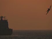 British support ship works with A-10s