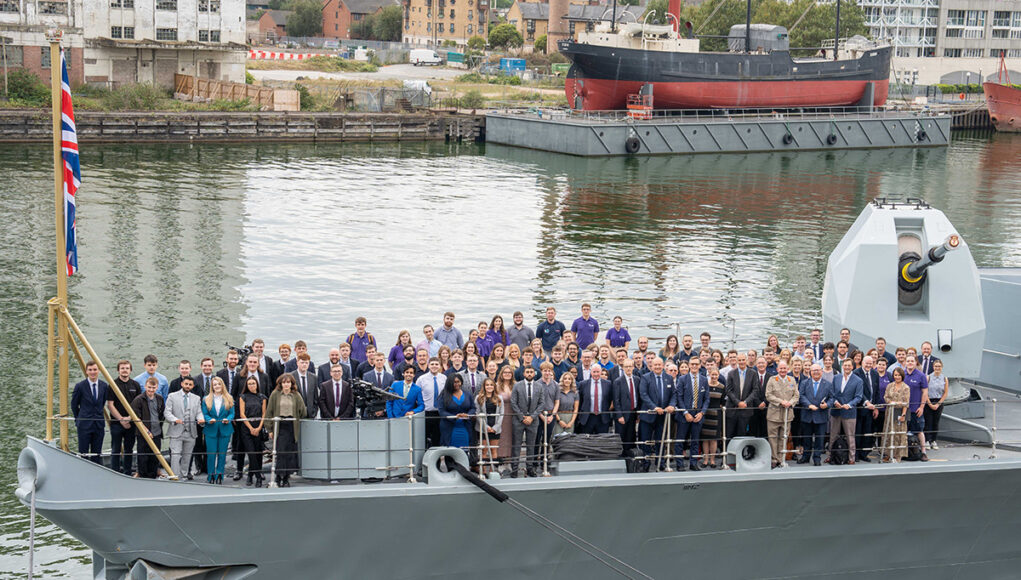 Apprentices and Graduates on HMS Iron Duke