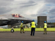 British jets practise dispersal in response to ‘base attack’