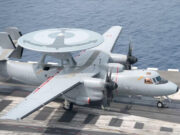 French Hawkeye deploys to Romania from carrier