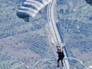 British and German airborne forces drop into Portugal