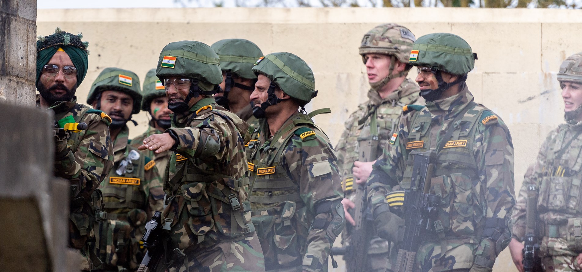 British Army train alongside Indian troops on Exercise Ajeya Warrior