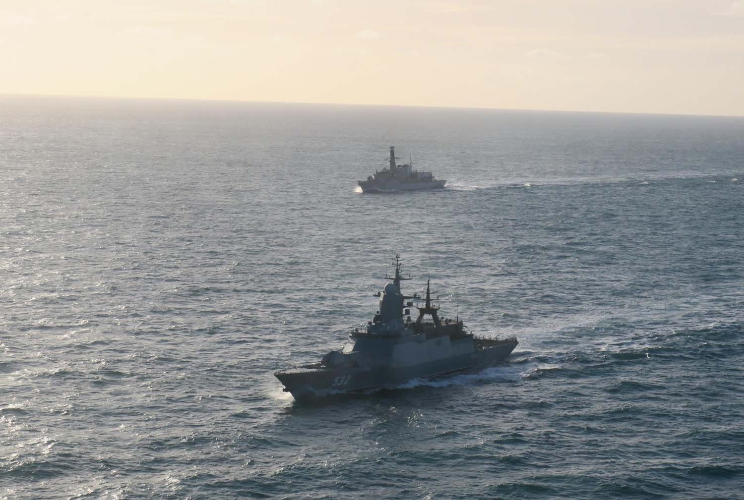 British warships monitor ‘significant Russian presence’ near UK waters