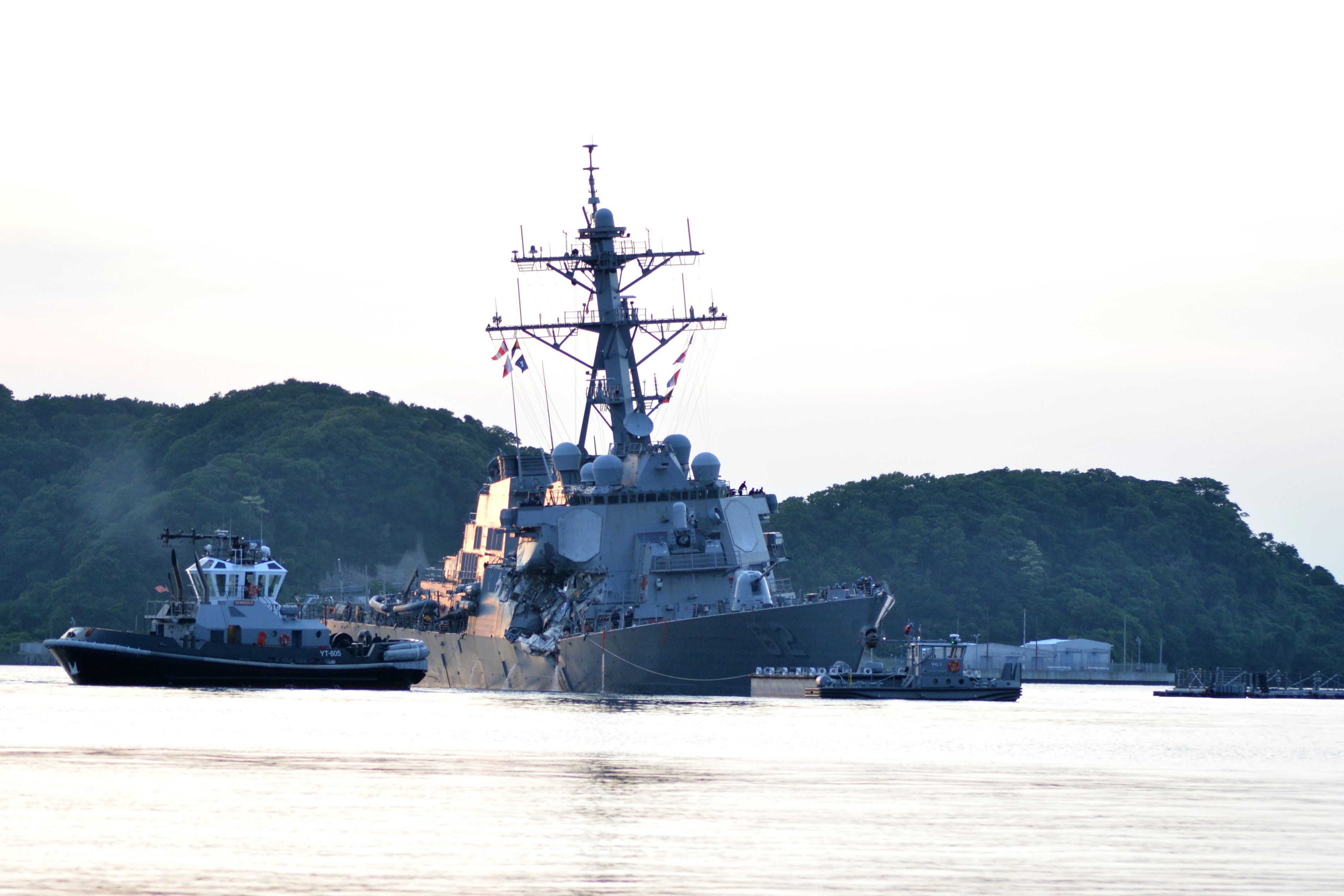 US Navy hold press conference about USS Fitzgerald collision