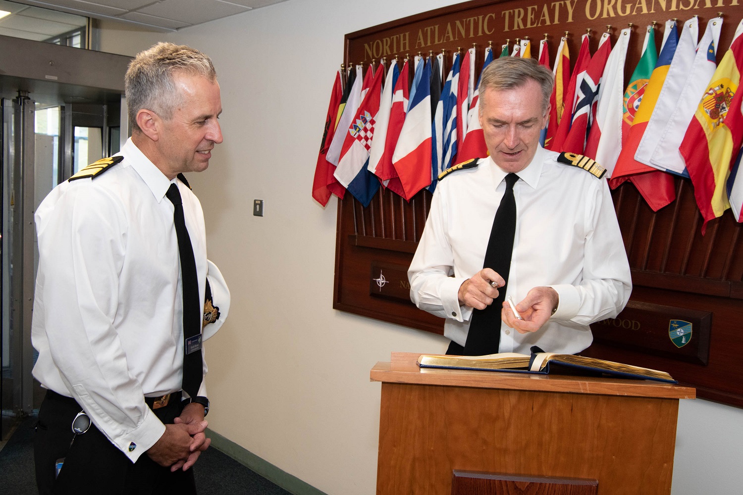 FIRST SEA LORD VISITS MARCOM