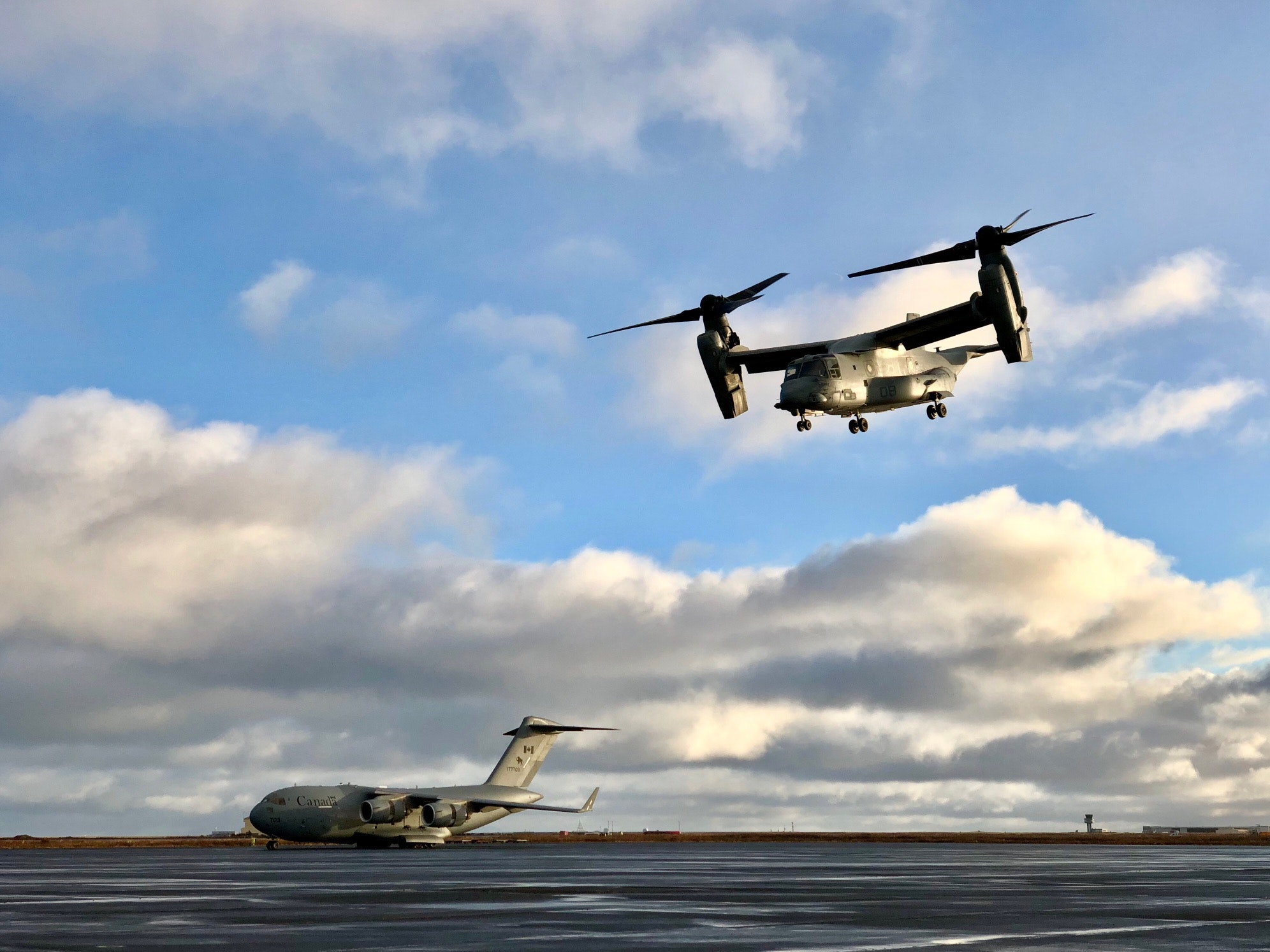 US Marines land in Iceland in initial phase of exercise Trident Juncture