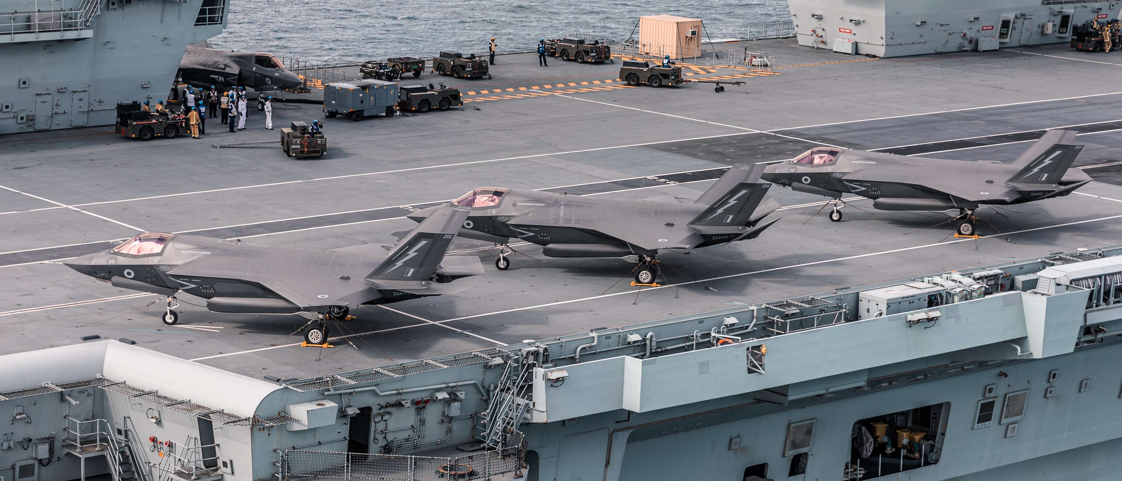 HMS Queen Elizabeth deals with ‘Hostile Aircraft’