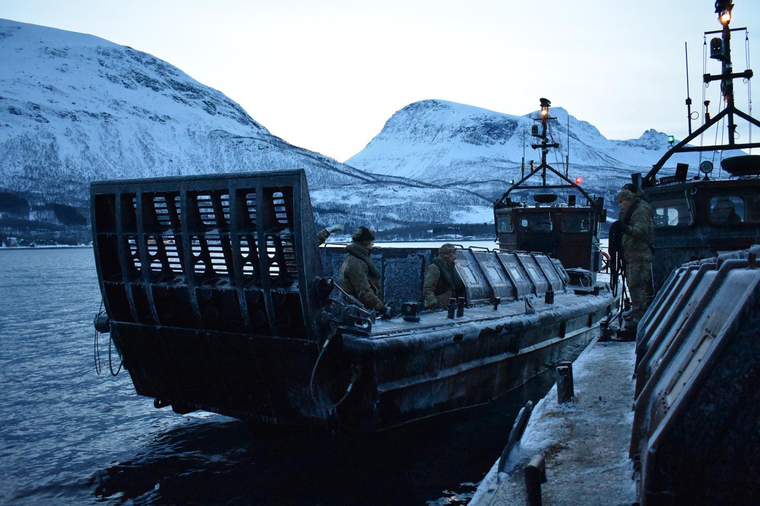 Royal Marines train for Arctic war games