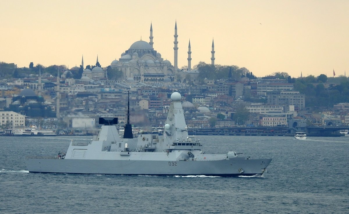 Royal Navy Destroyer enters the Black Sea