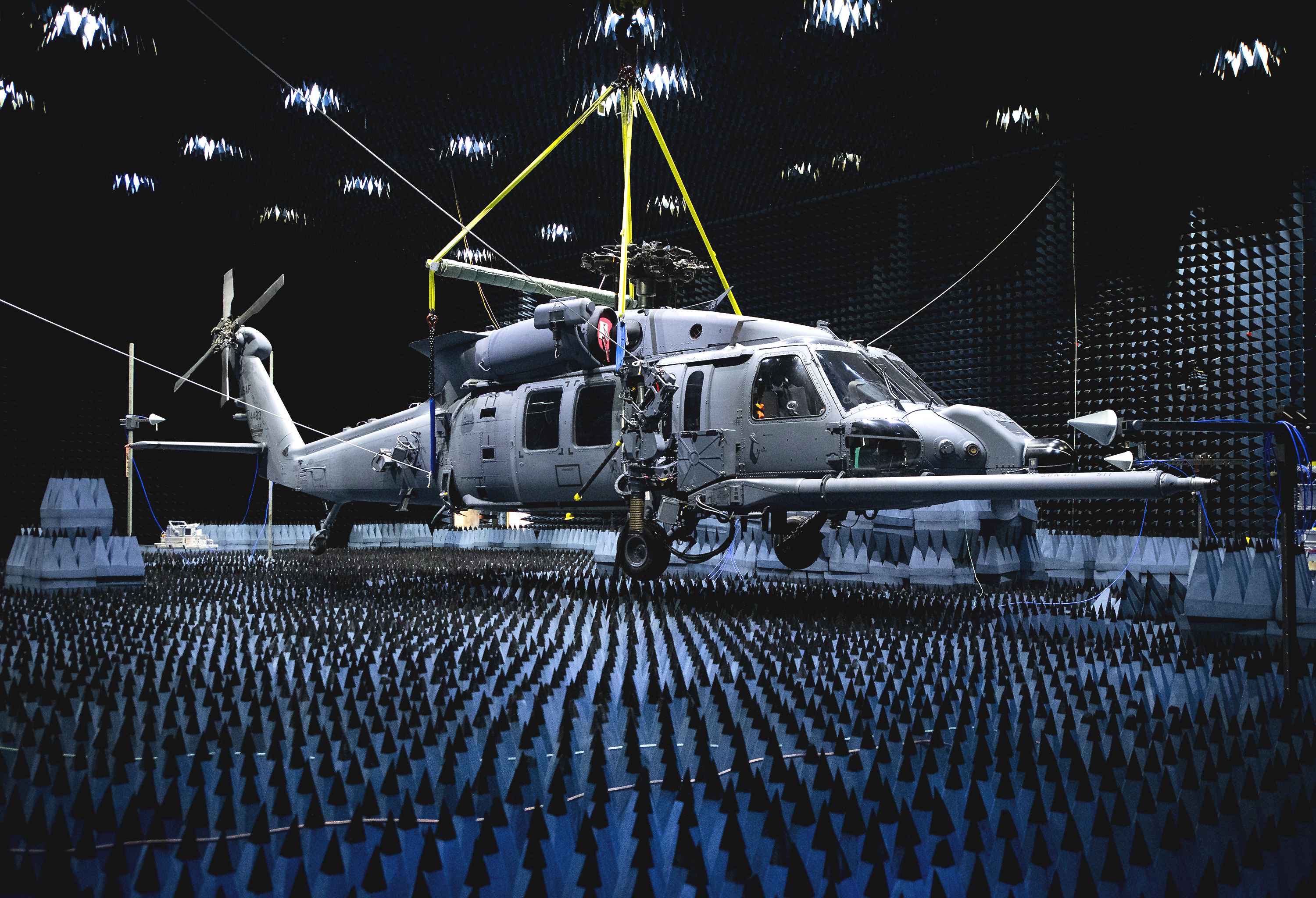 HH-60W enters soundproof chamber for testing