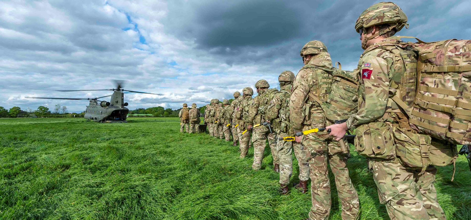 British Army Airborne troops take part in Exercise Black Flight