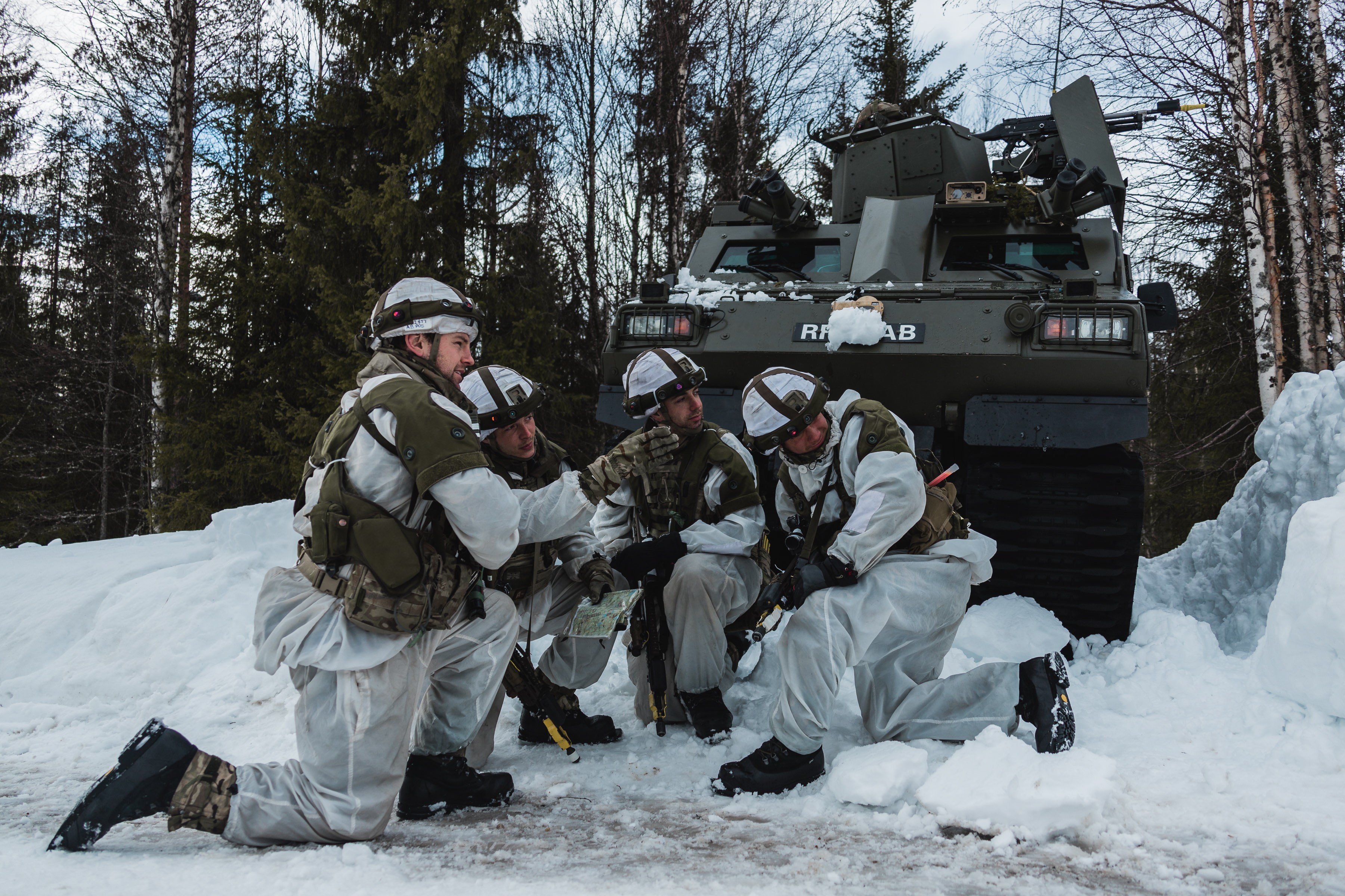 40 Commando on Swedish Army Exercise Northern Wind