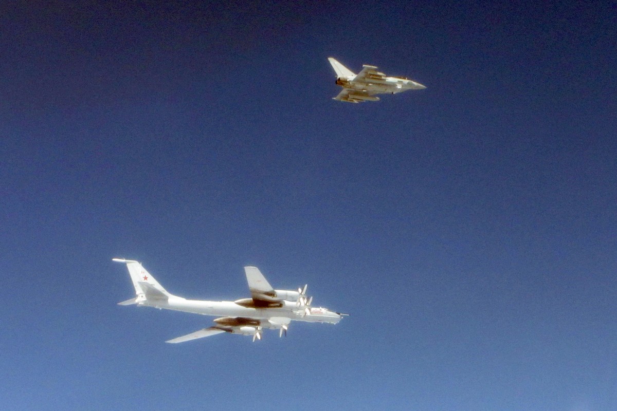Typhoons launched from UK and Estonia to intercept Russian aircraft