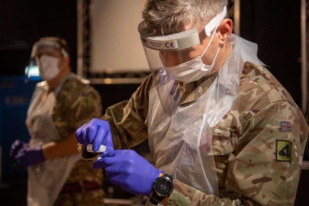 British Army begin Coronavirus mass-testing in Liverpool