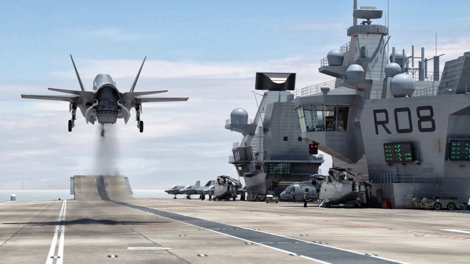 HMS Queen Elizabeth and her first F-35 jets, what’s going to happen?