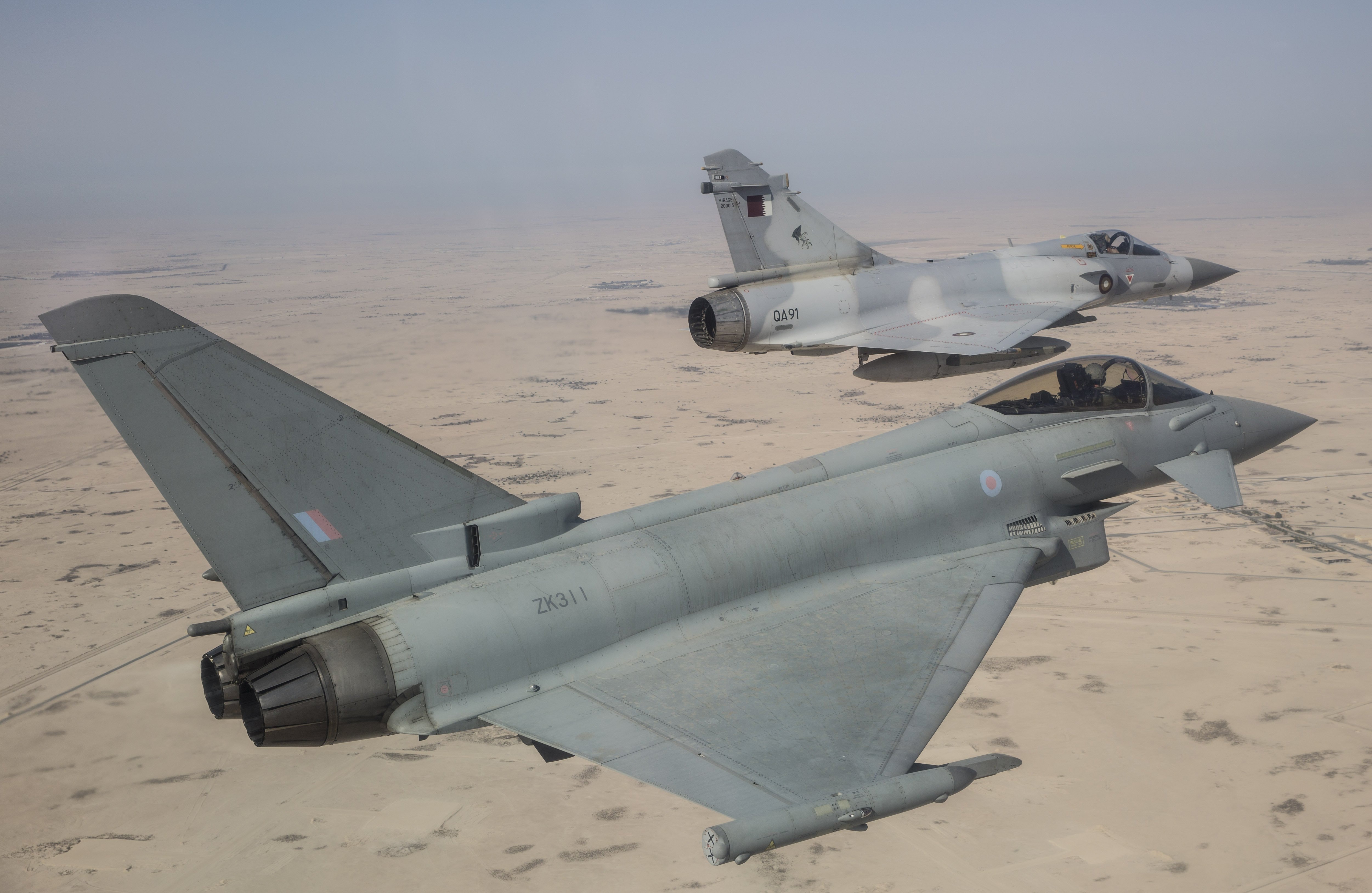 Royal Air Force Typhoons Begin Joint Training with QEAF